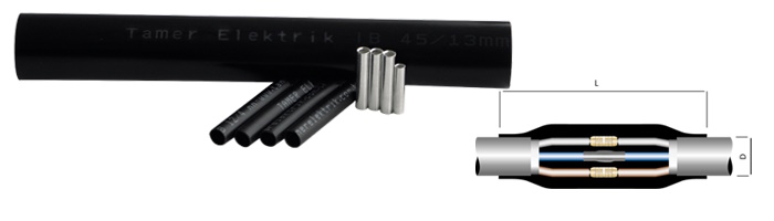 3X16+10 Isı Büzüşmeli  Ek Muflar 0,6/1KV